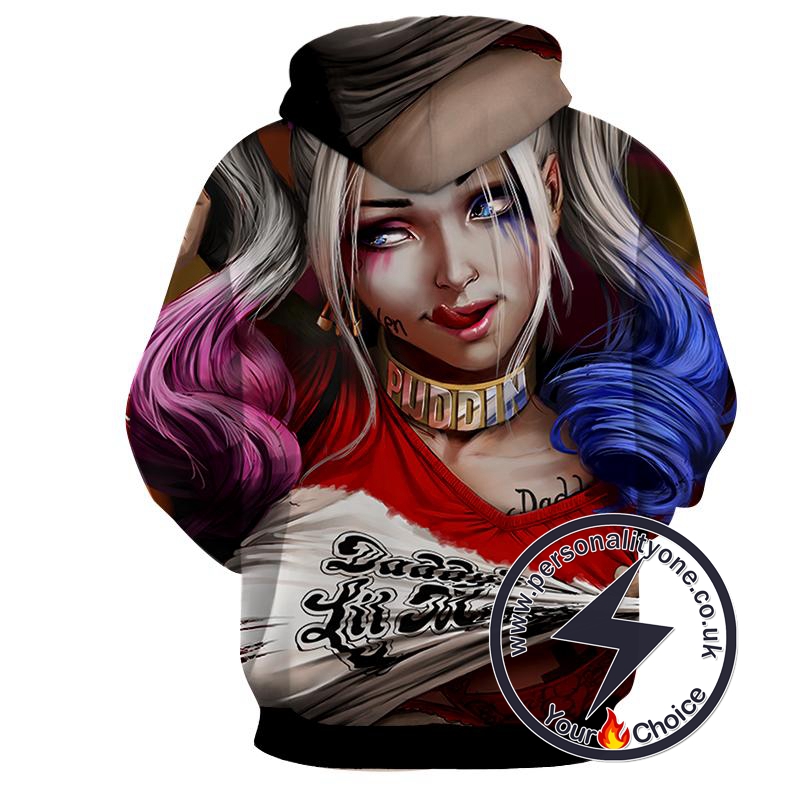 Harley Quinn - Harley Quinn 3D - Hoodies